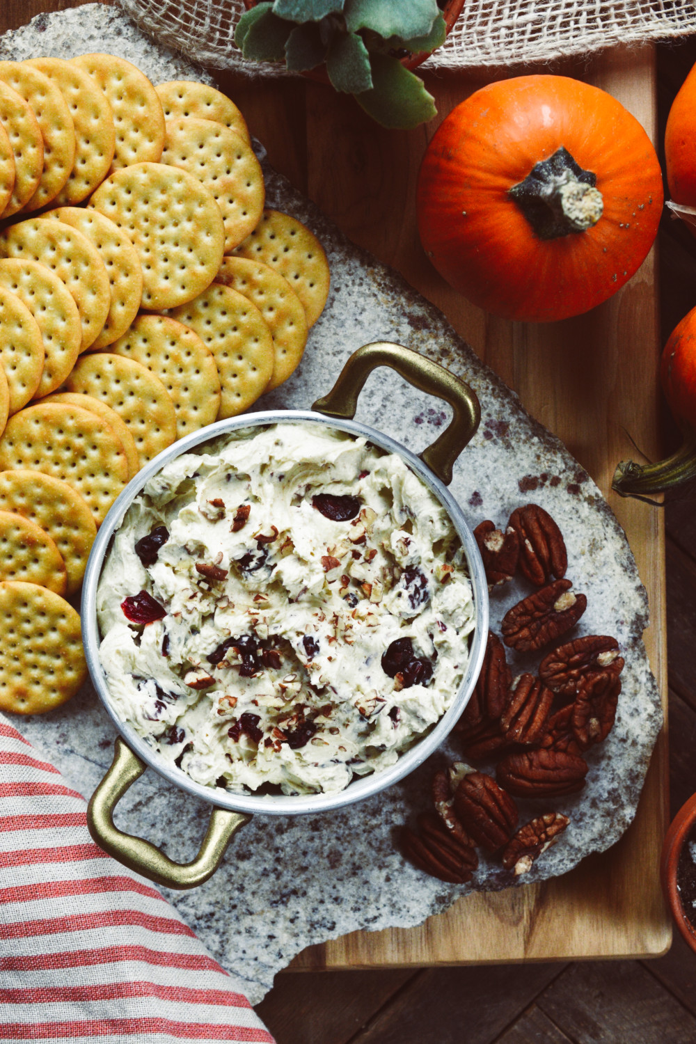 Cranberry Pecan Cracker Spread ciaochowbambina.com