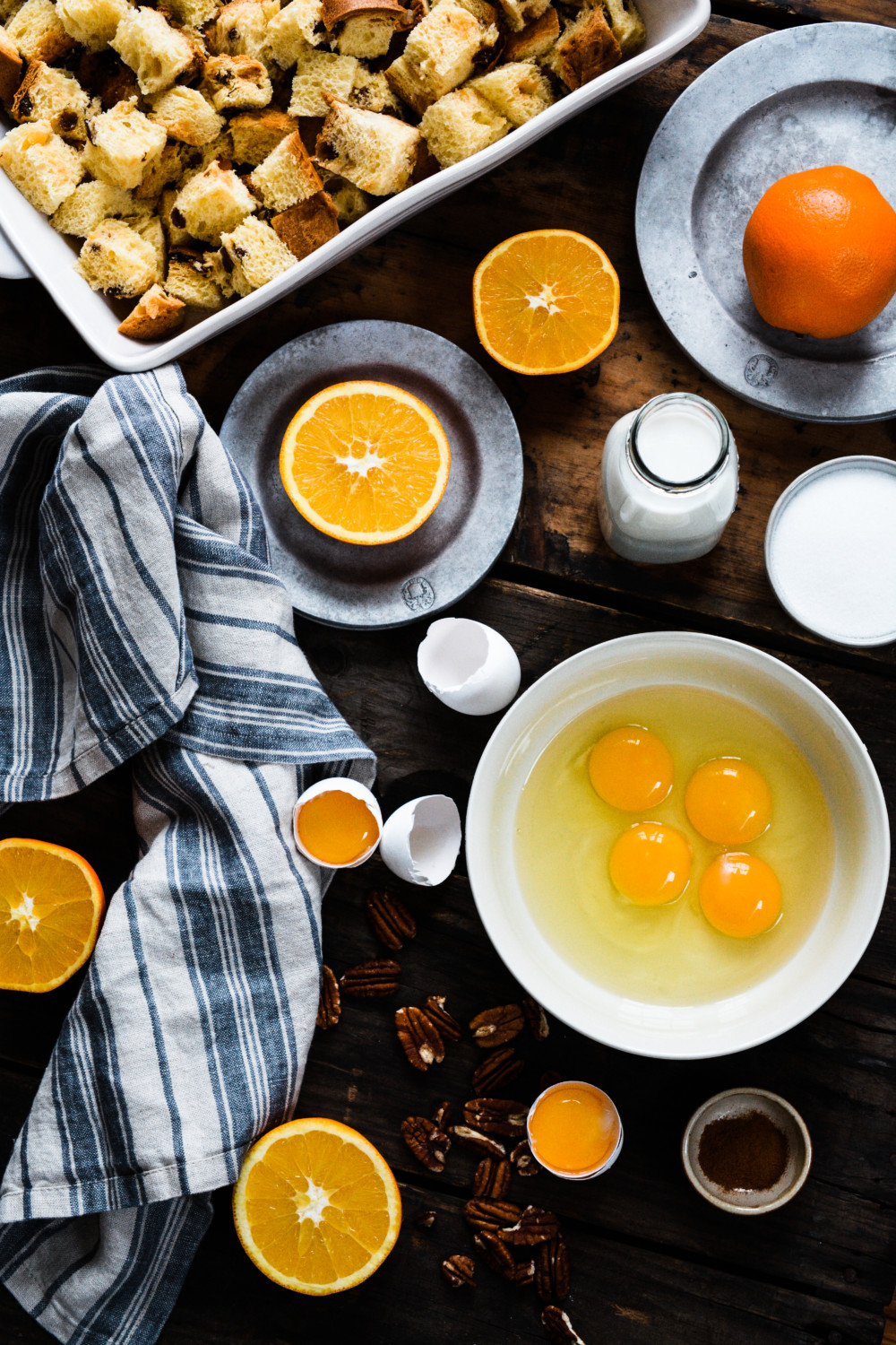 Panettone Baked French Toast with Pecan Crumble ciaochowbambina.com