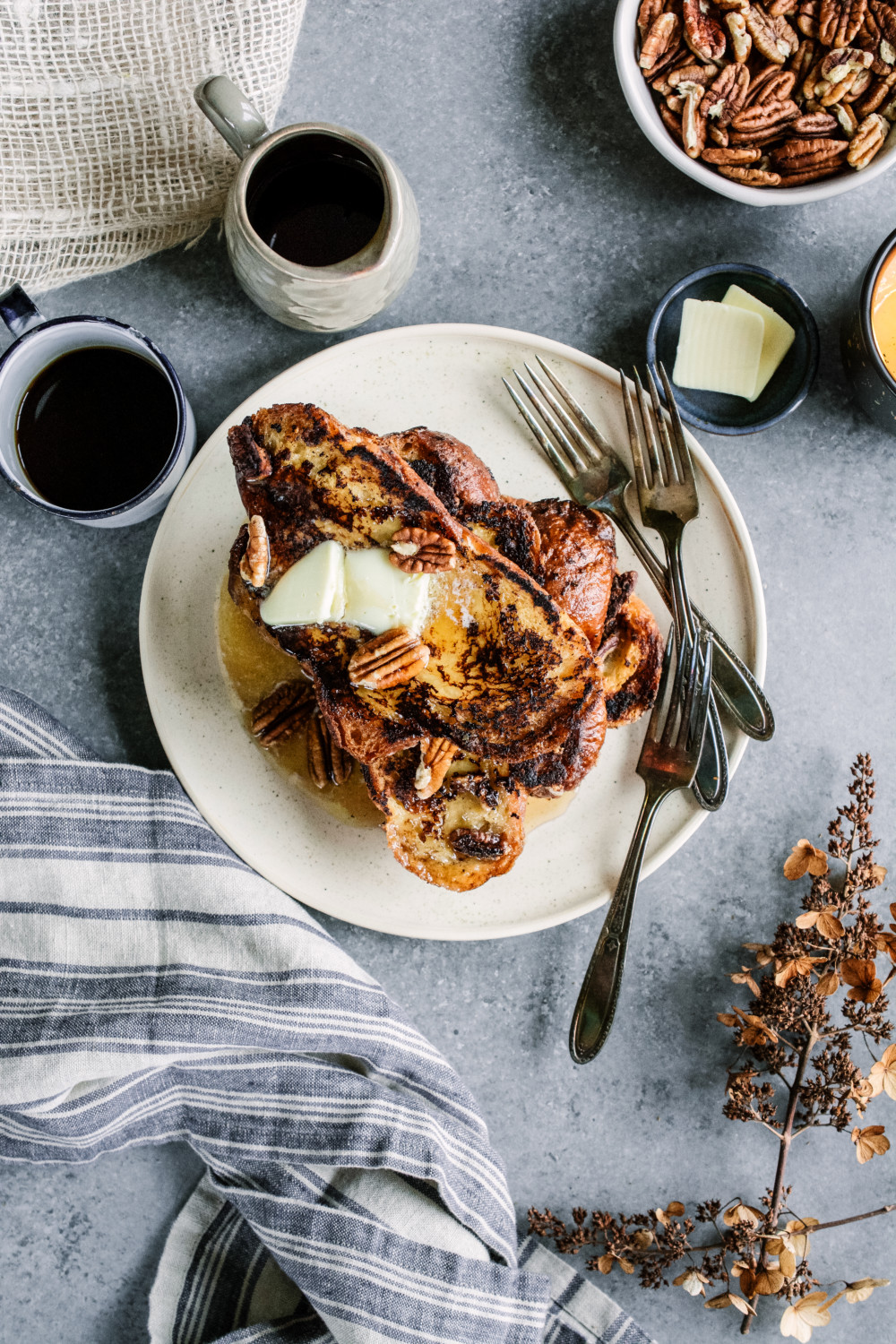 4-Ingredient Butter Pecan Ice Cream French Toast ciaochowbambina.com