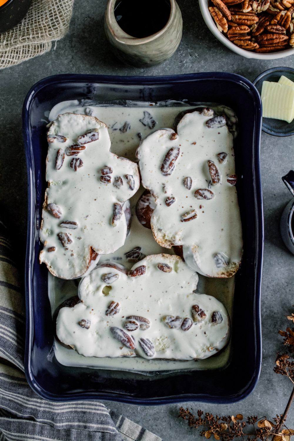 4-Ingredient Butter Pecan Ice Cream French Toast ciaochowbambina.com