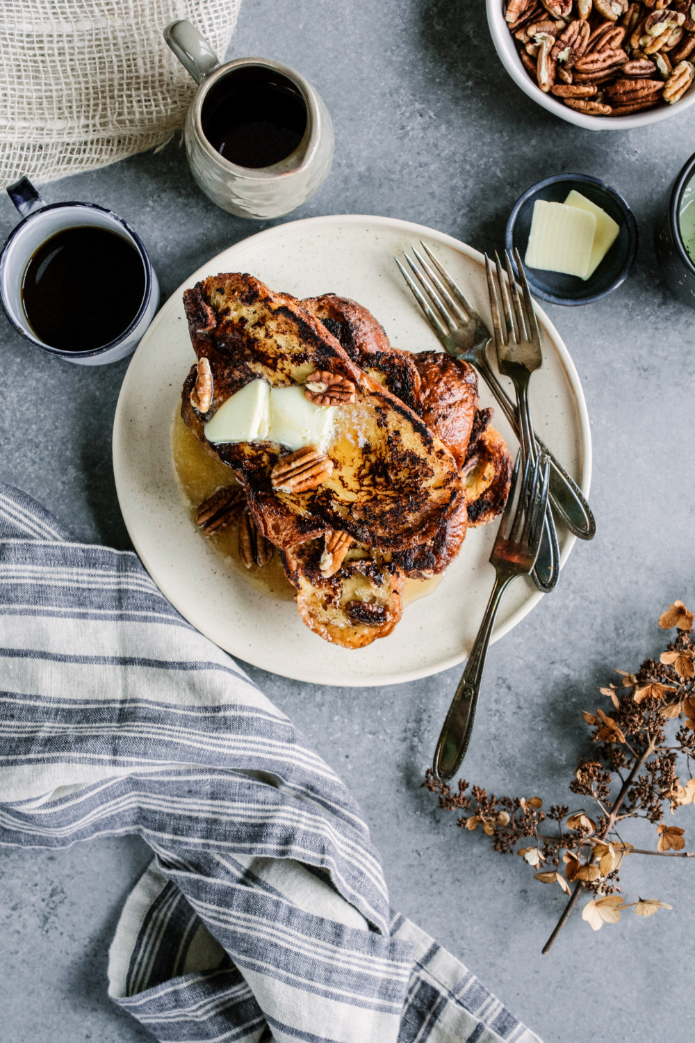 4-Ingredient Butter Pecan Ice Cream French Toast ciaochowbambina.com