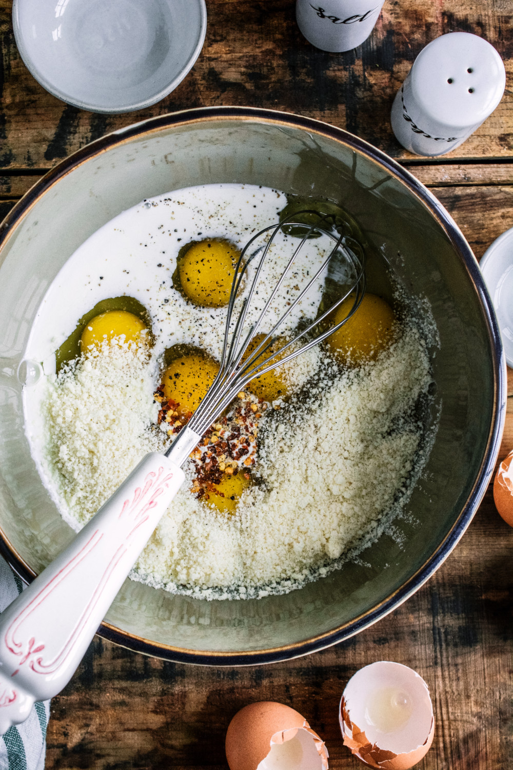 Wild Mushroom, Green Onion & Feta Frittata