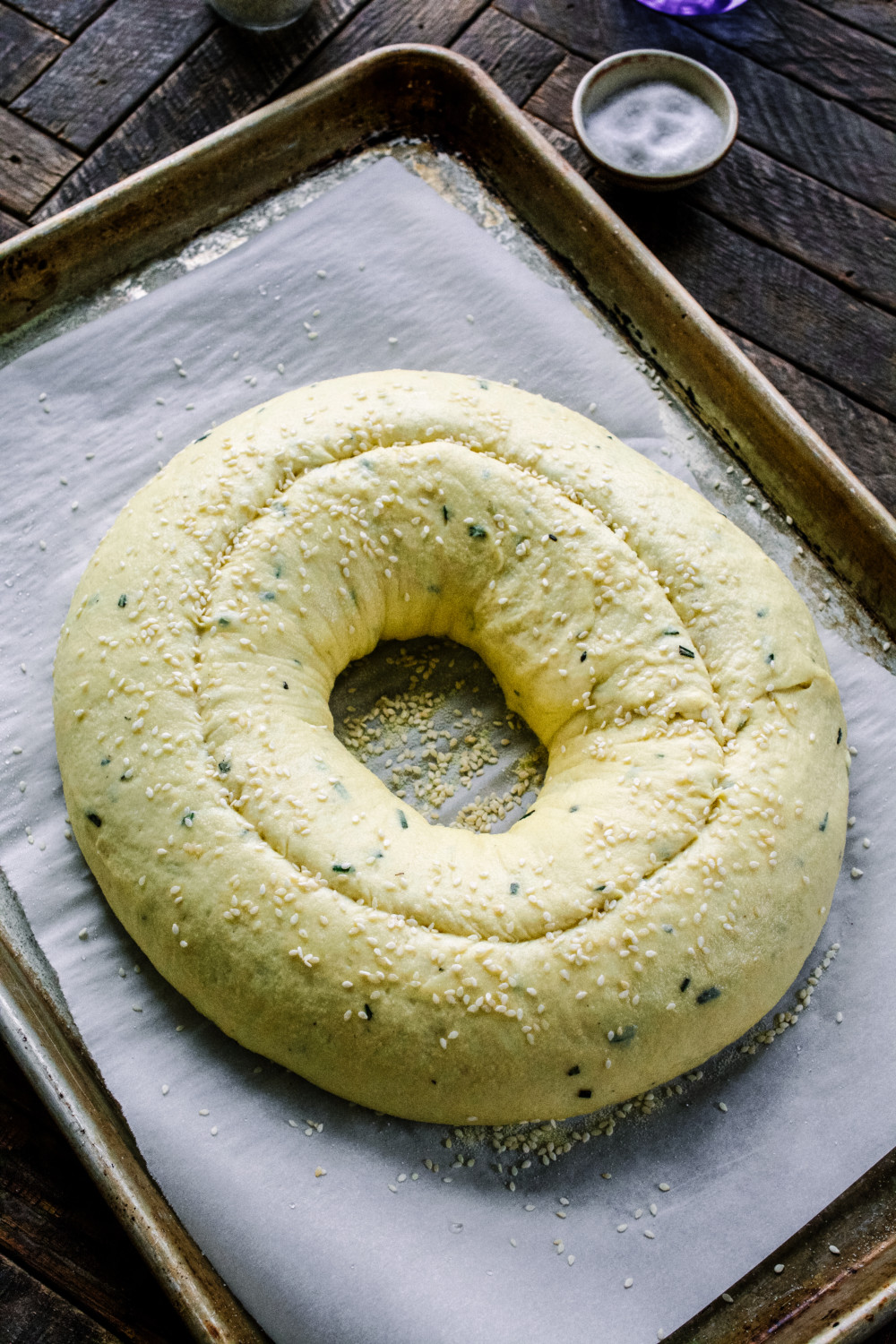 Rosemary Bread with Sesame and Sea Salt