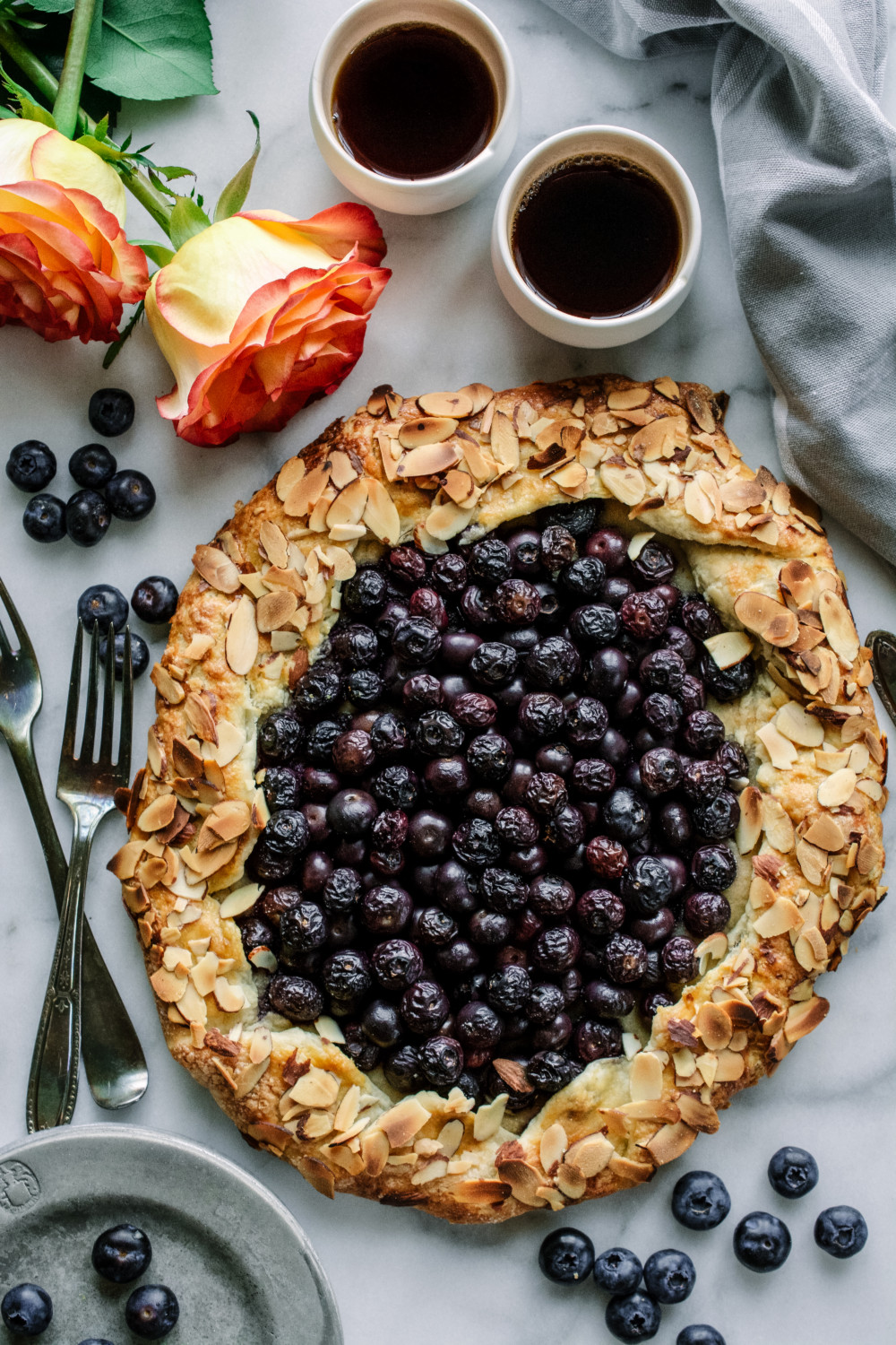 Blueberry Almond Crostata