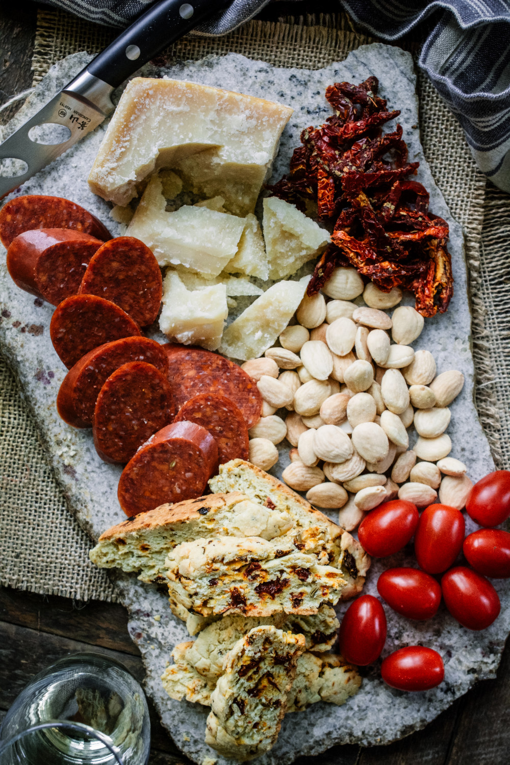 Sun-Dried Tomato, Fennel & Parmesan Biscotti