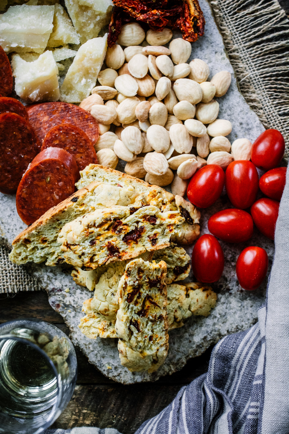 Sun-Dried Tomato, Fennel & Parmesan Biscotti