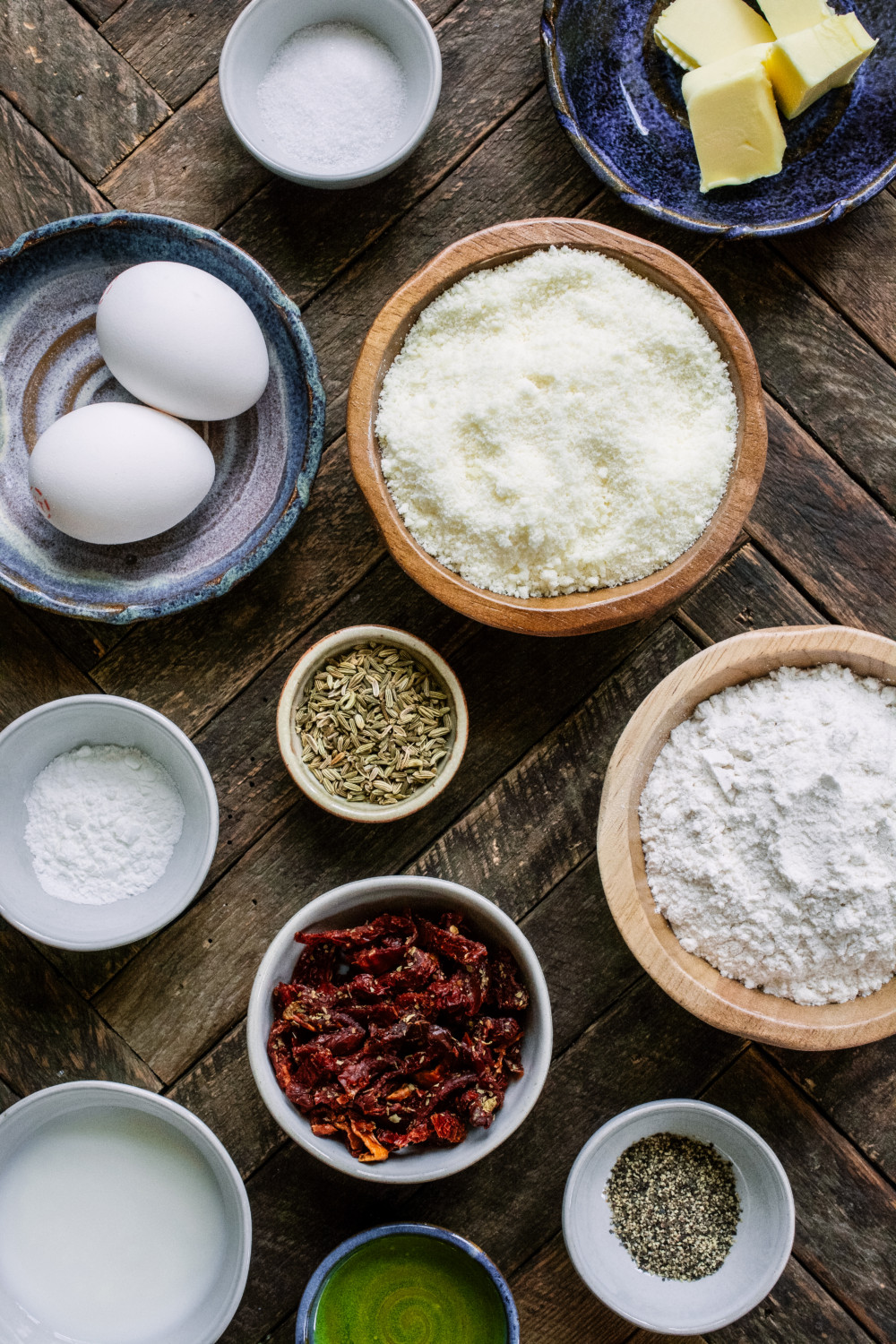 Sun-Dried Tomato, Fennel & Parmesan Biscotti