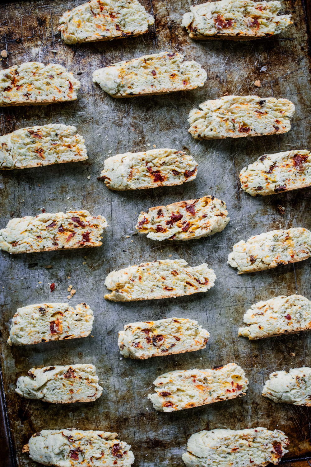 Sun-Dried Tomato, Fennel & Parmesan Biscotti